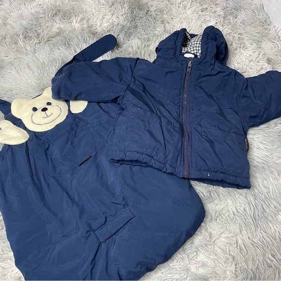 HealthTex 2 Piece Winter Baby Bunting Jacket Size 6-9 Months - Picture 4 of 6